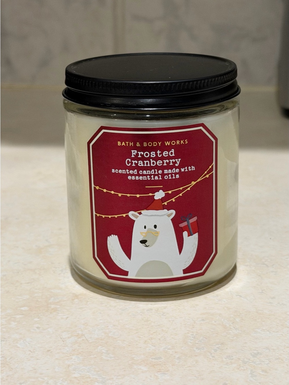 Bath & Body Works Frosted Cranberry Scented Candle - BRAND NEW